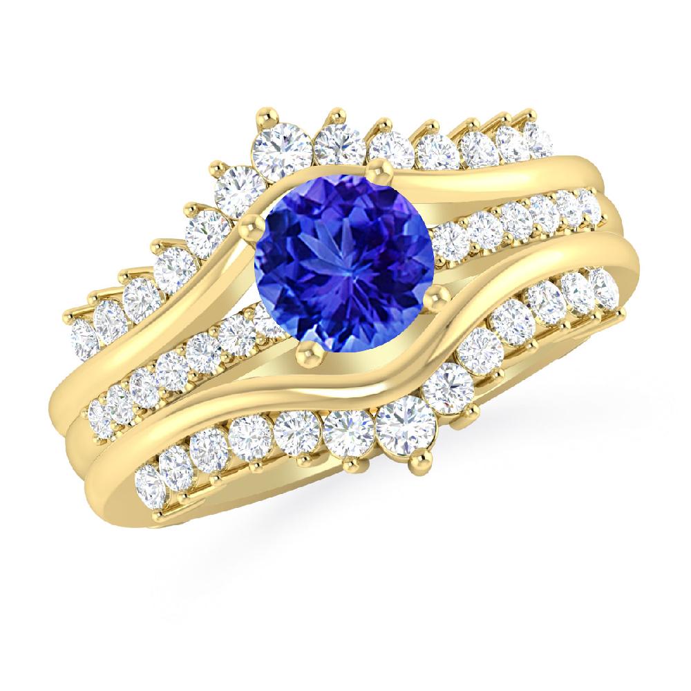 Yellow Gold - Tanzanite