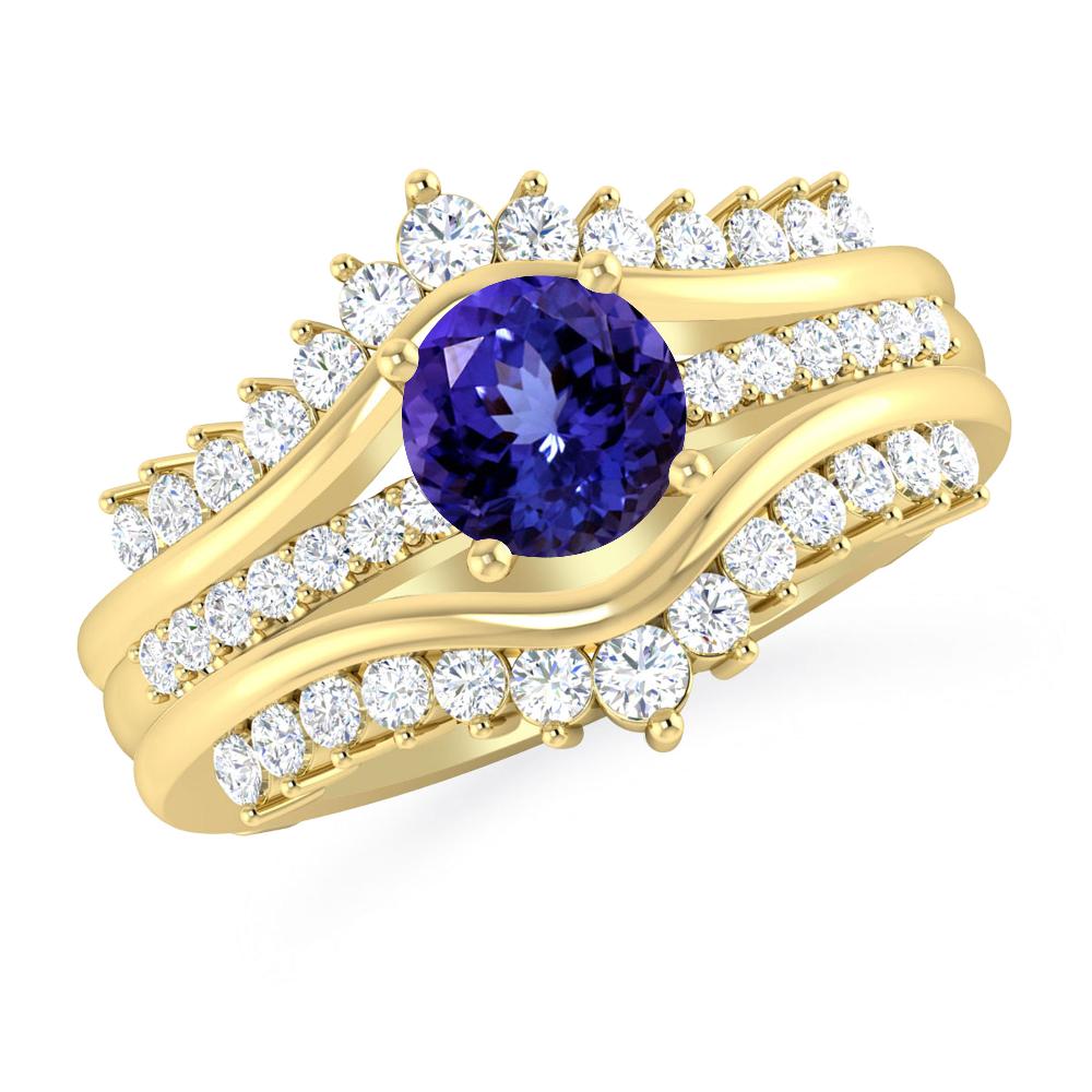 Yellow Gold - Tanzanite