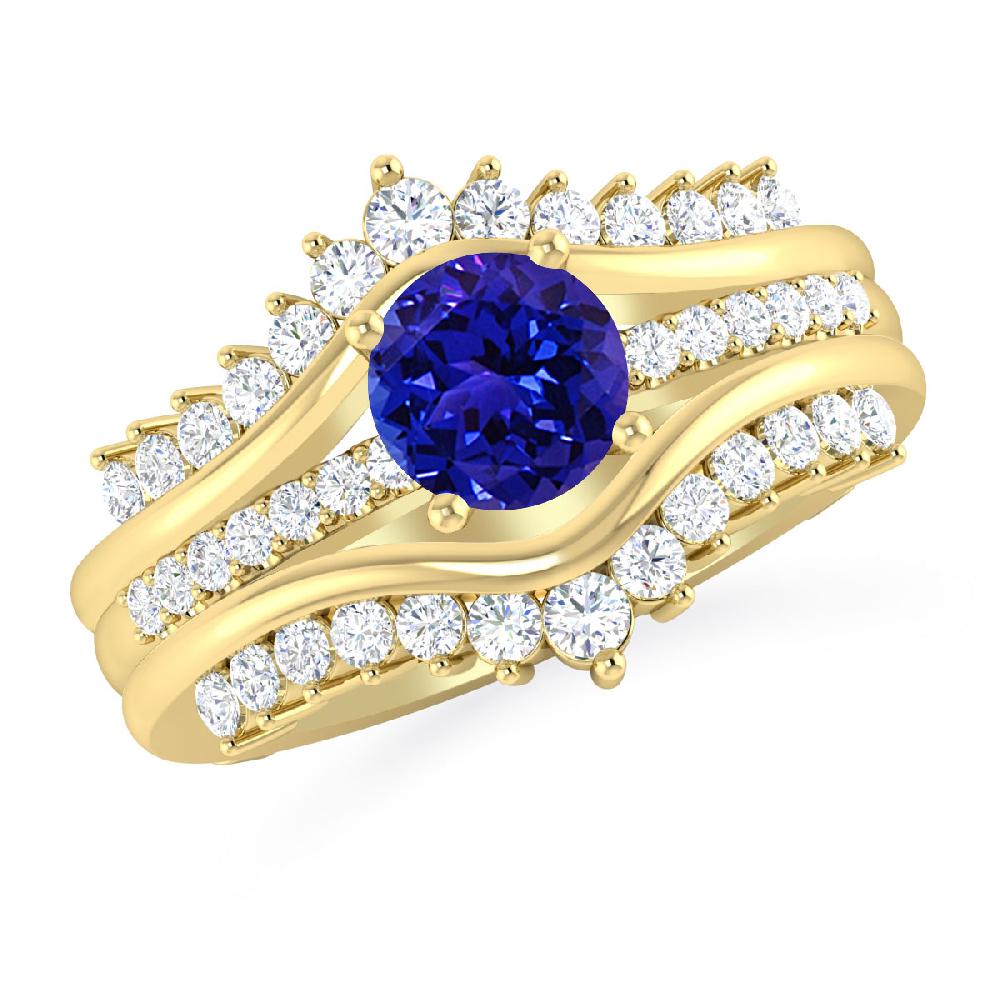 Yellow Gold - Tanzanite