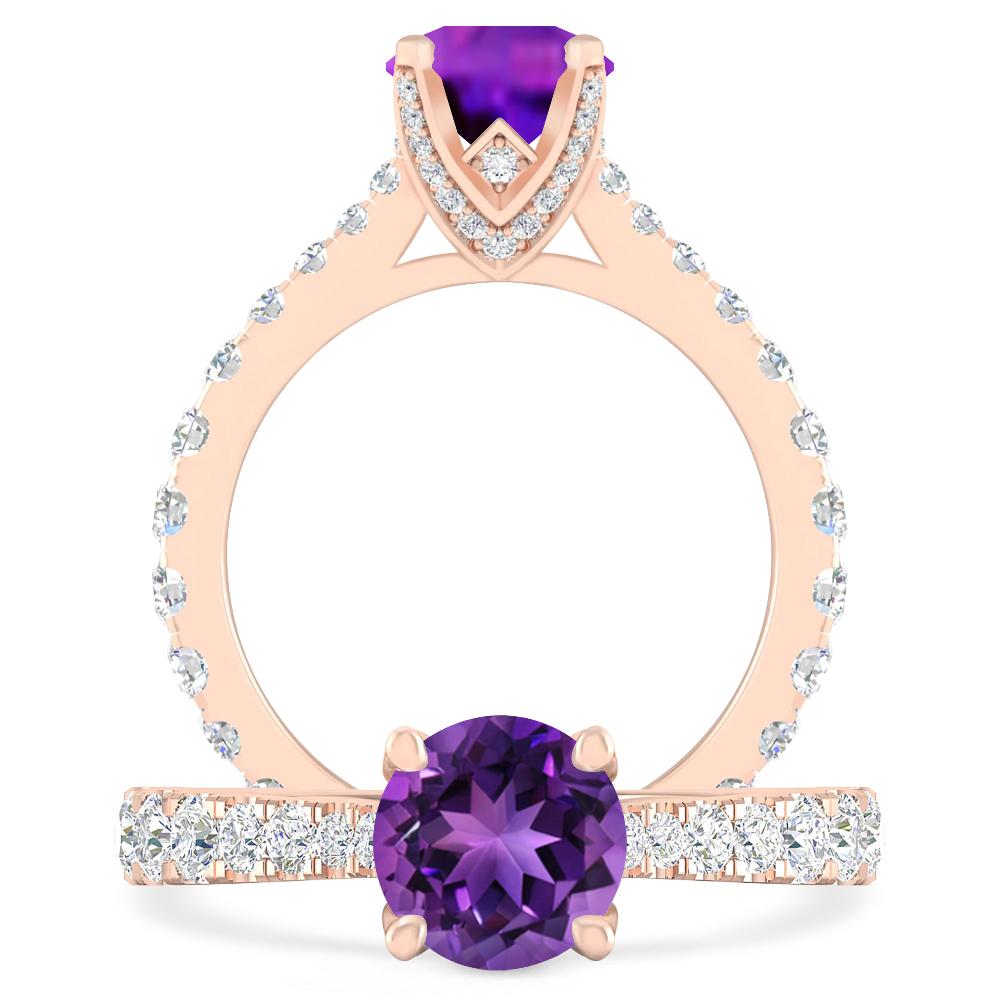 Rose Gold - Amethyst