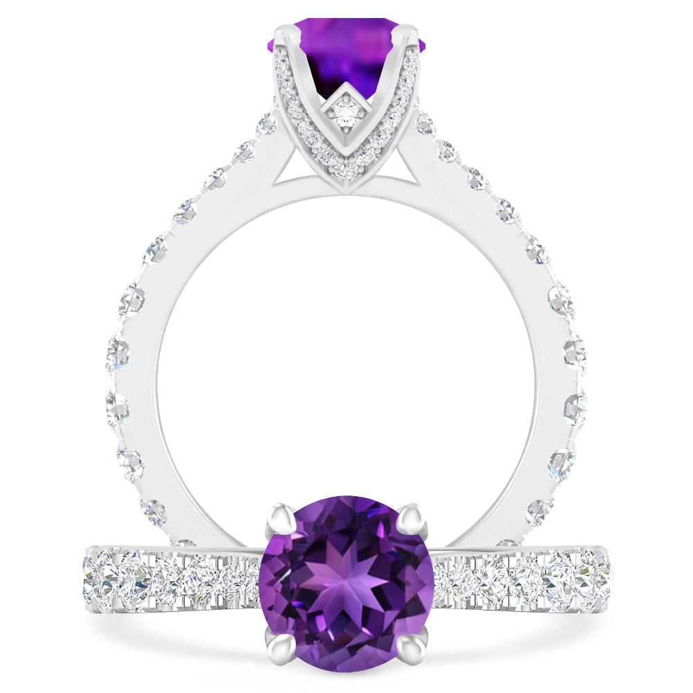 White Gold - Amethyst