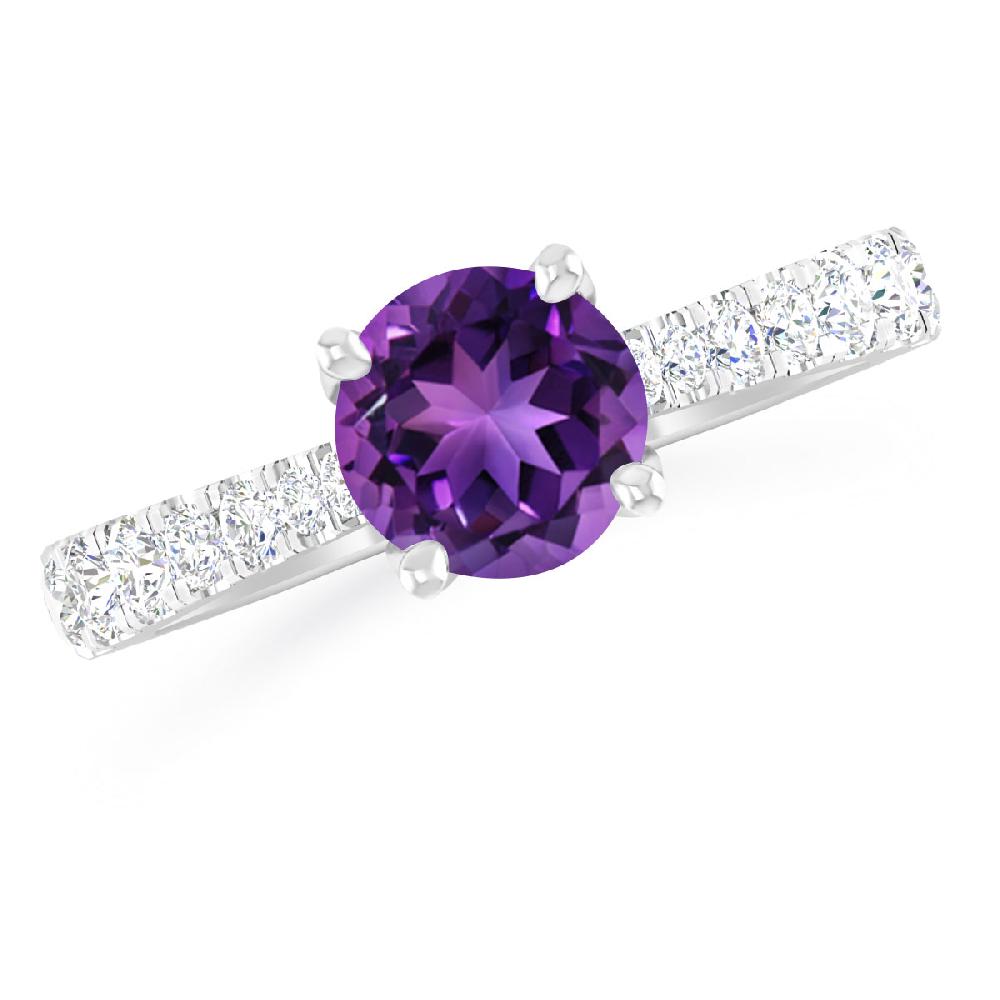 White Gold - Amethyst