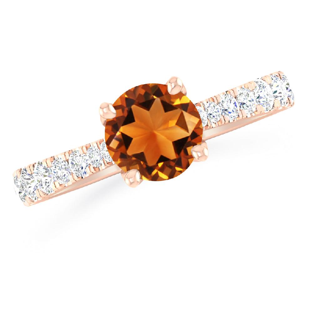 Rose Gold - Citrine