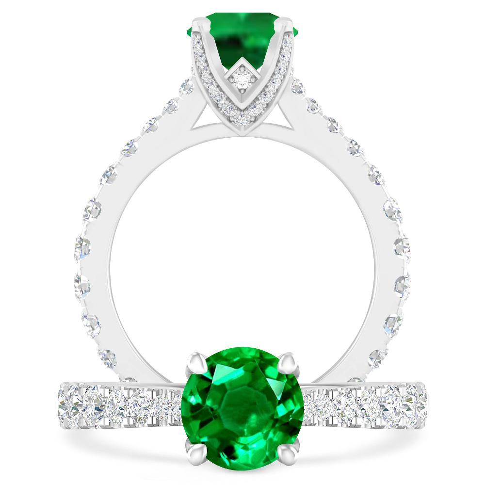 White Gold - Emerald