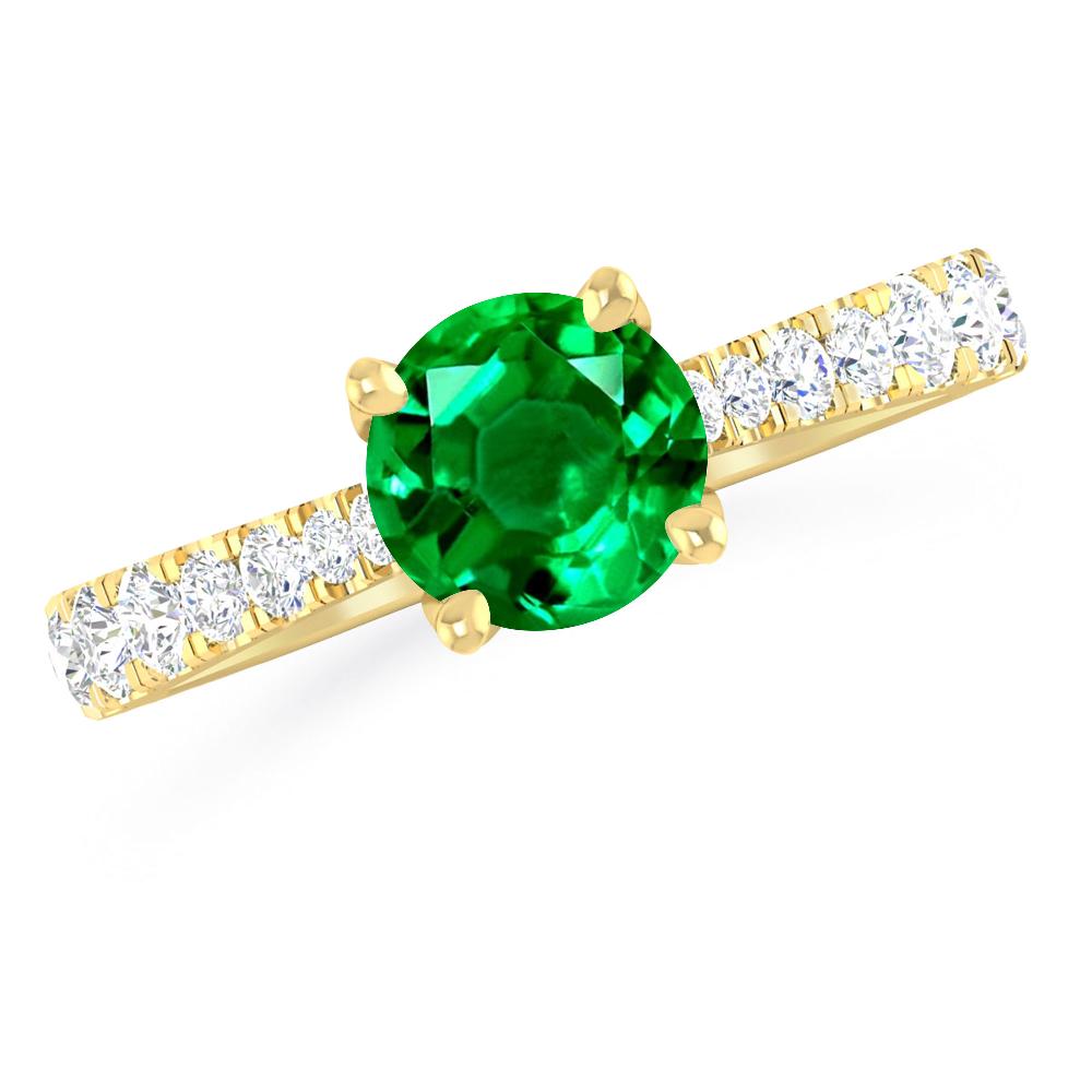 Yellow Gold - Emerald