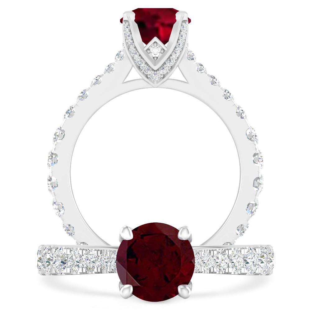 White Gold - Garnet