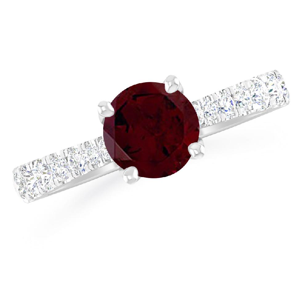 White Gold - Garnet