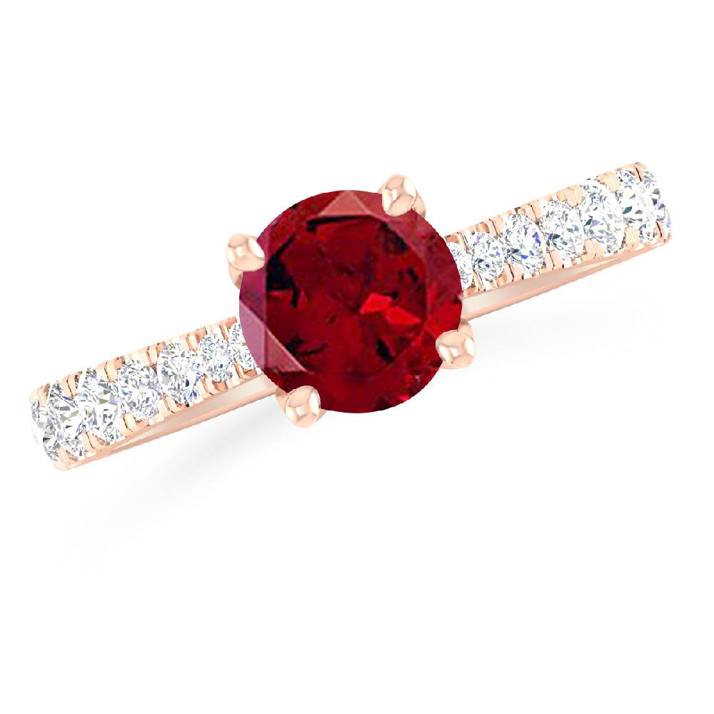 Rose Gold - Garnet