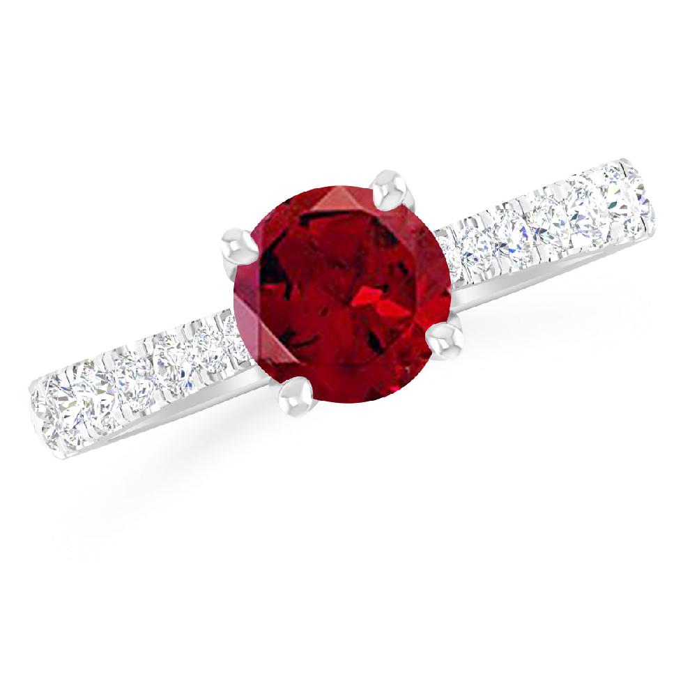 White Gold - Garnet