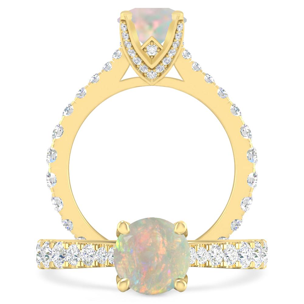 Yellow Gold - Opal