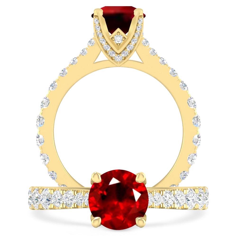 Yellow Gold - Ruby