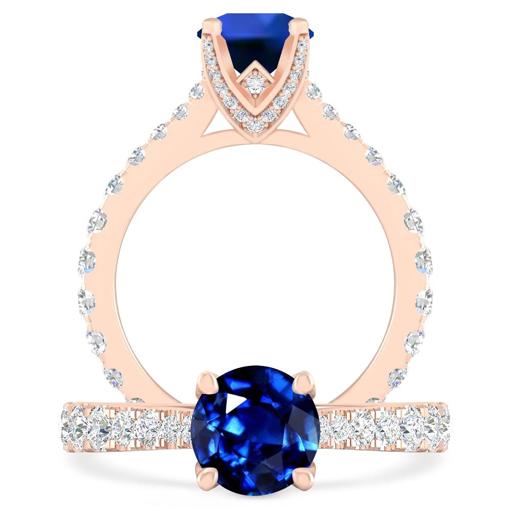 Rose Gold - Sapphire