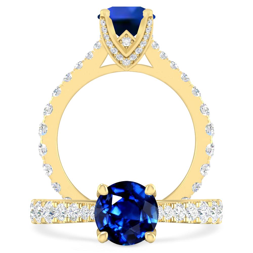 Yellow Gold - Sapphire