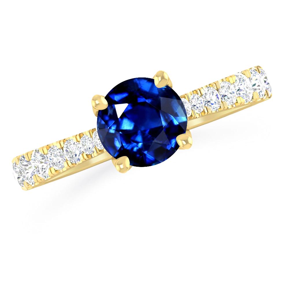 Yellow Gold - Sapphire