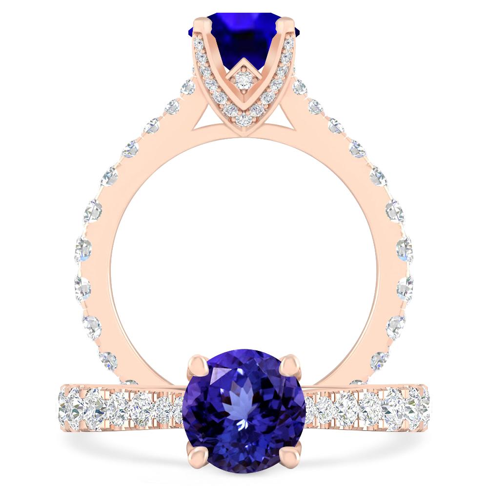 Rose Gold - Tanzanite