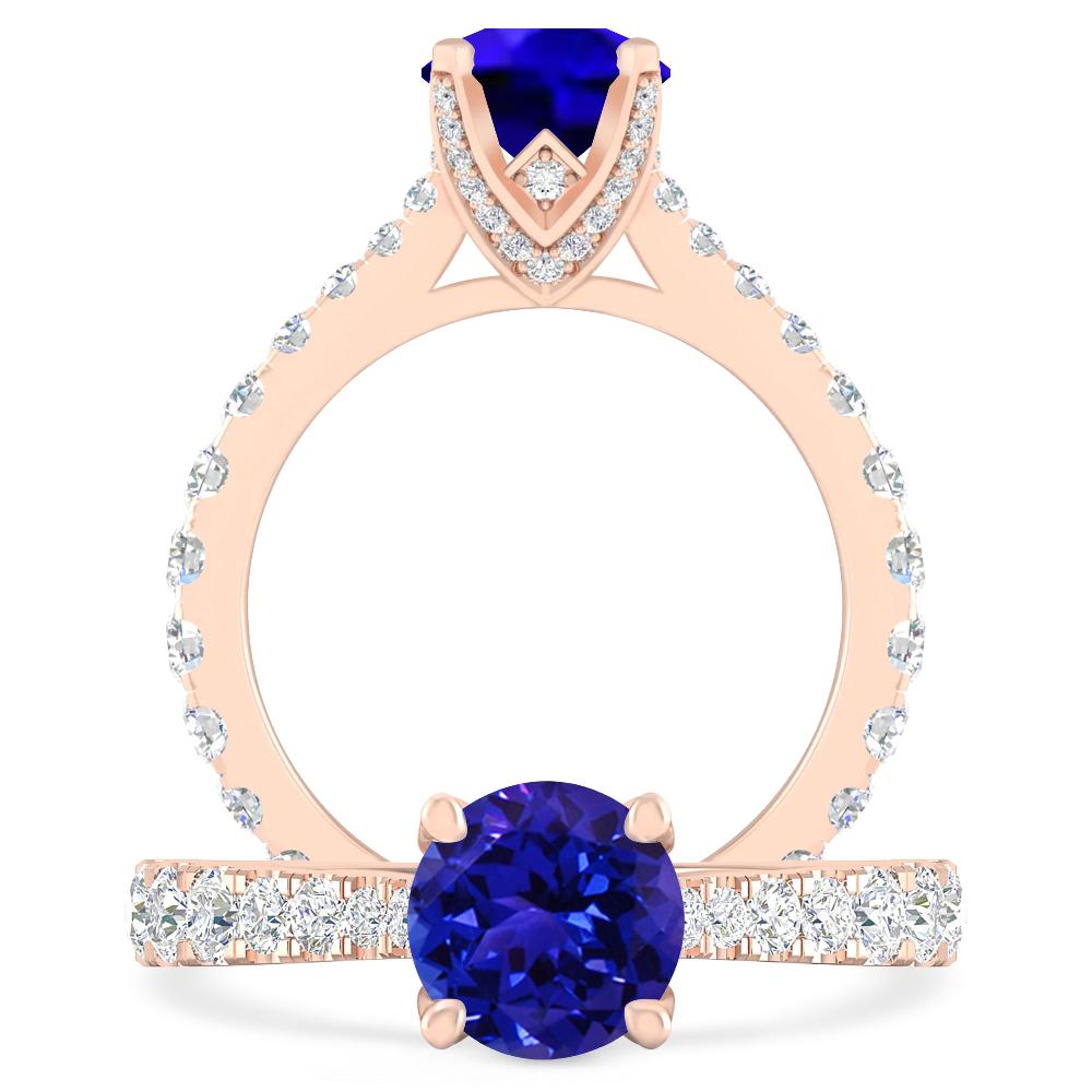 Rose Gold - Tanzanite