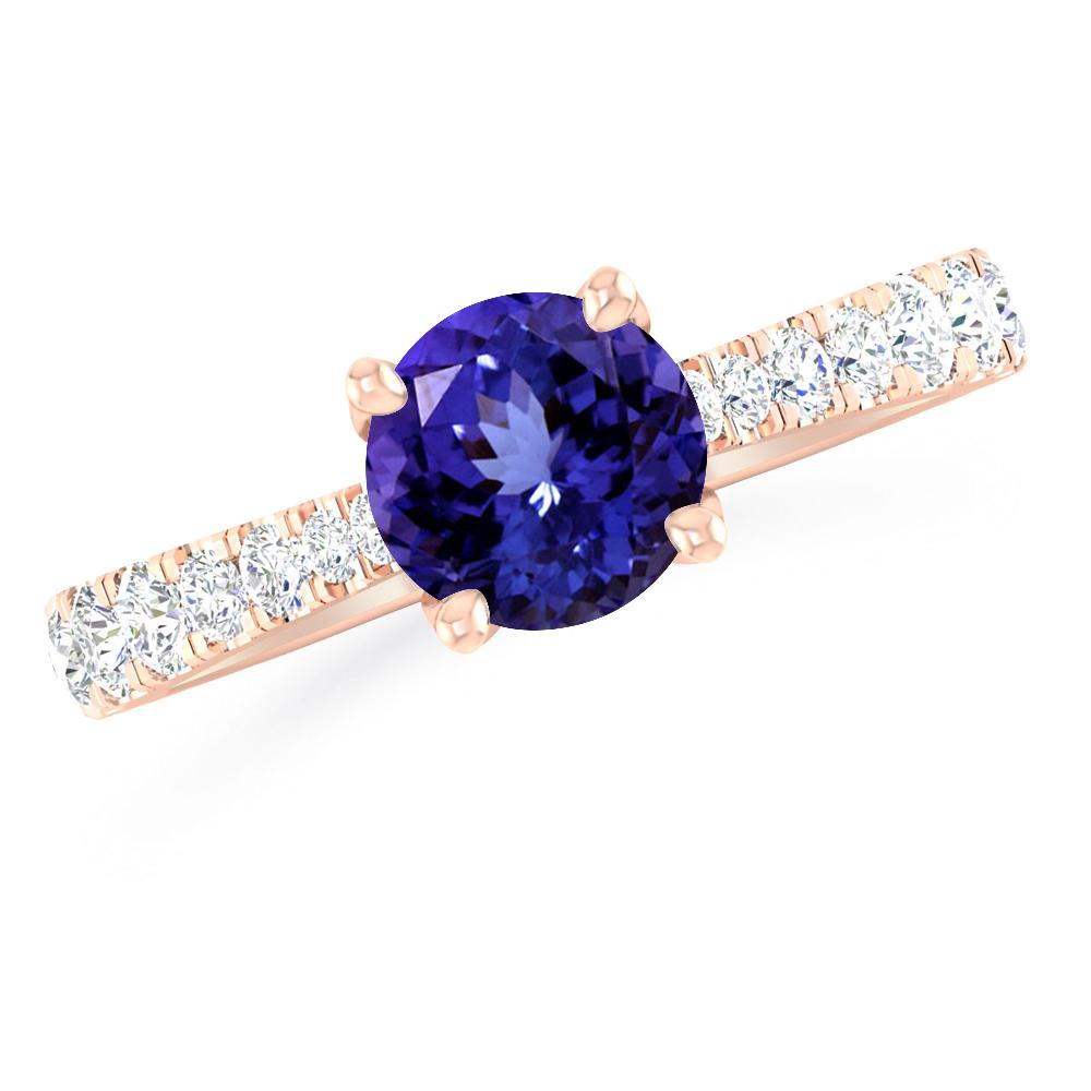 Rose Gold - Tanzanite