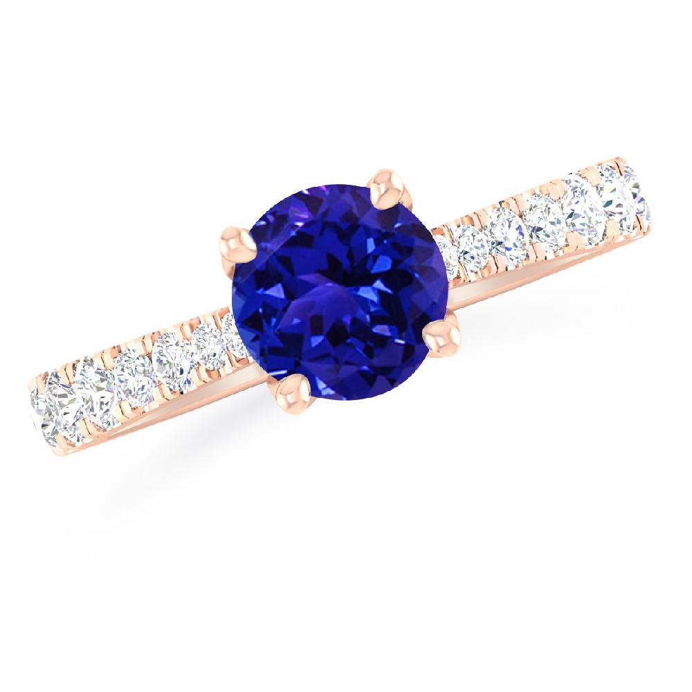 Rose Gold - Tanzanite