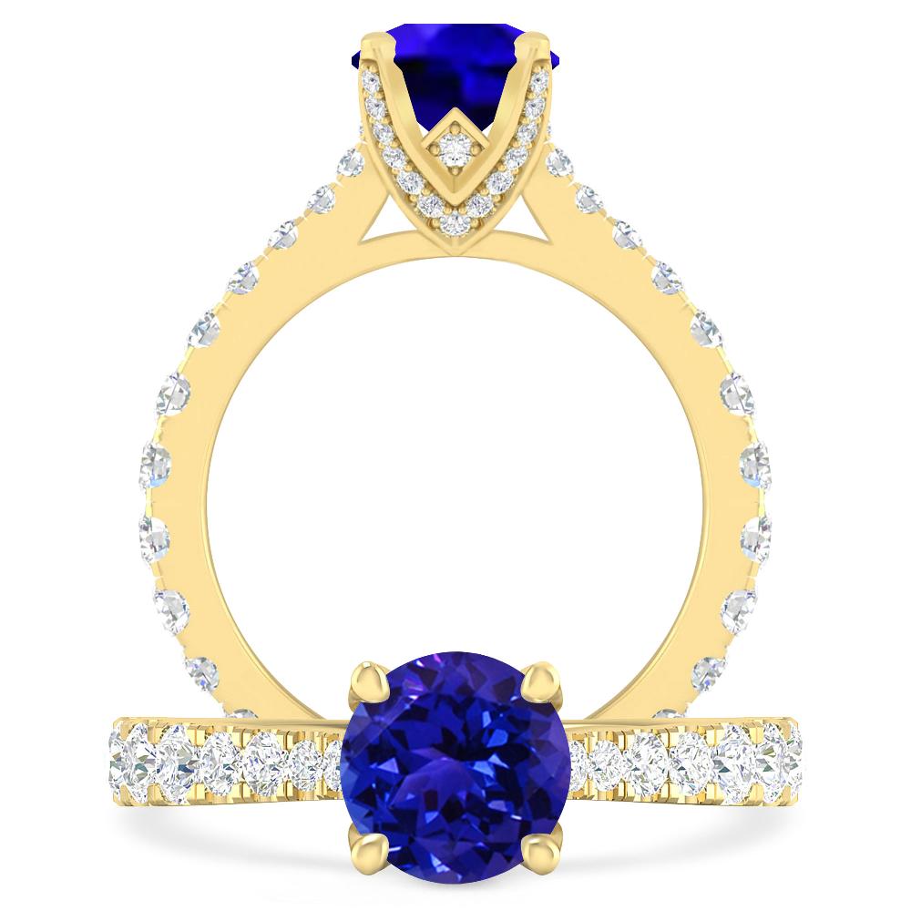 Yellow Gold - Tanzanite