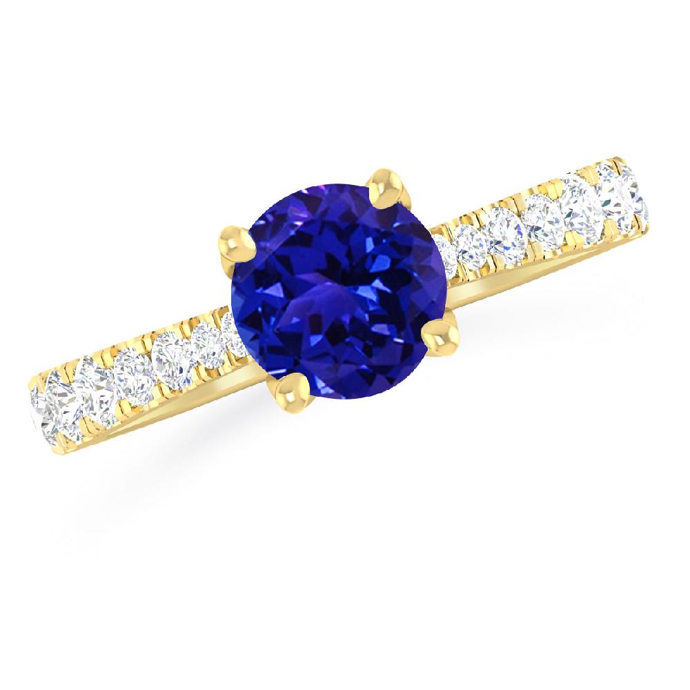 Yellow Gold - Tanzanite