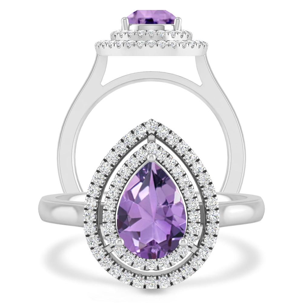 White Gold - Amethyst