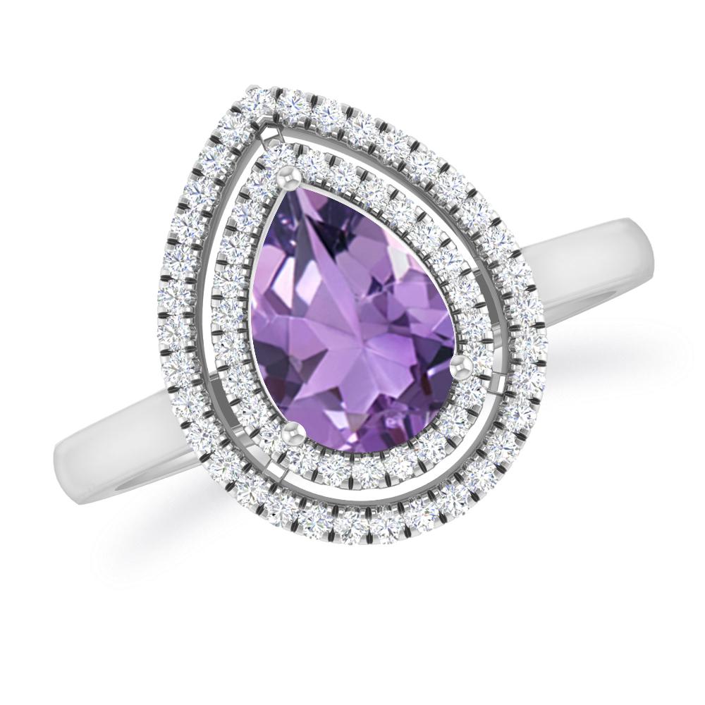 White Gold - Amethyst