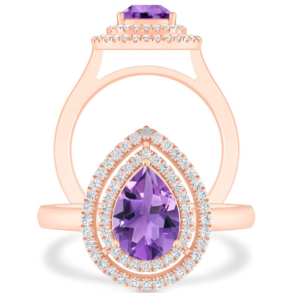 Rose Gold - Amethyst