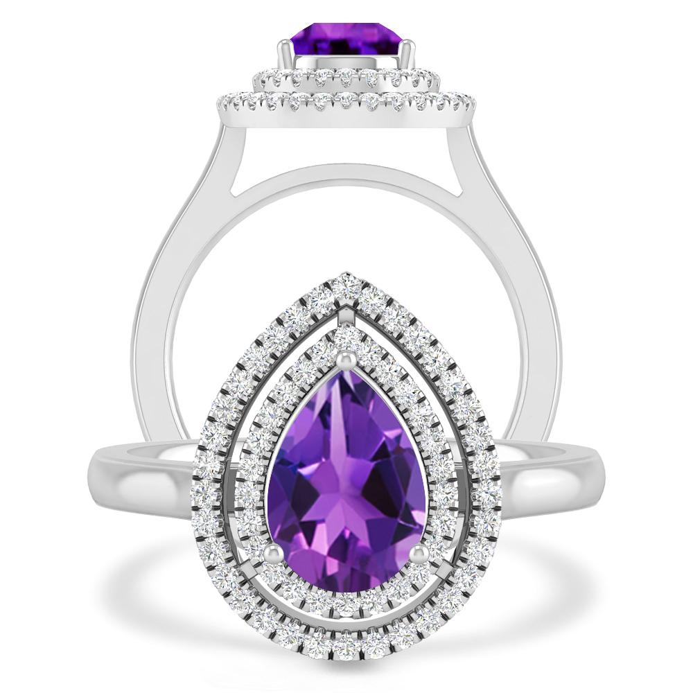 White Gold - Amethyst