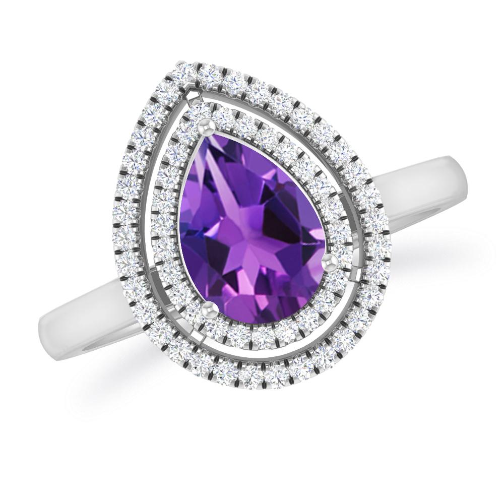 White Gold - Amethyst