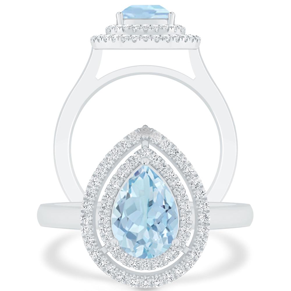 White Gold - Aquamarine