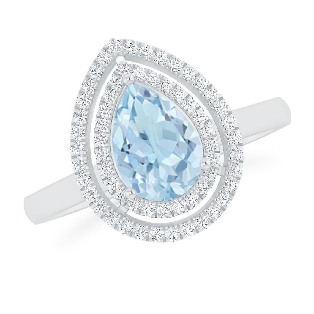 White Gold - Aquamarine