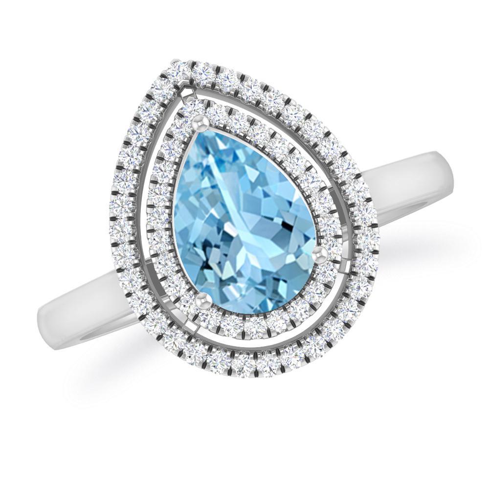 White Gold - Aquamarine