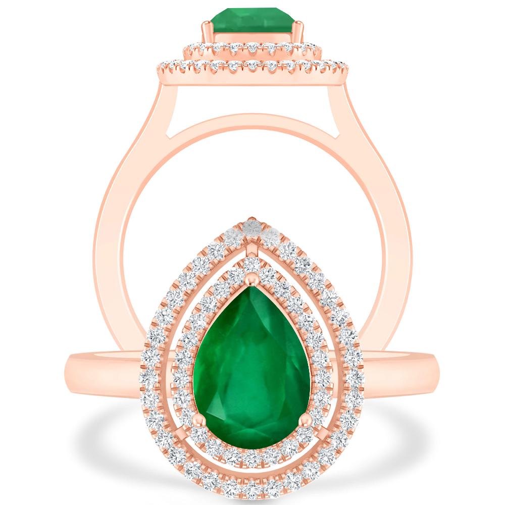 Rose Gold - Emerald