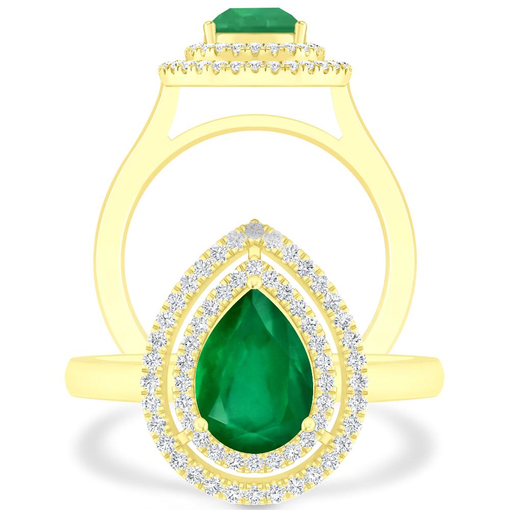 Yellow Gold - Emerald