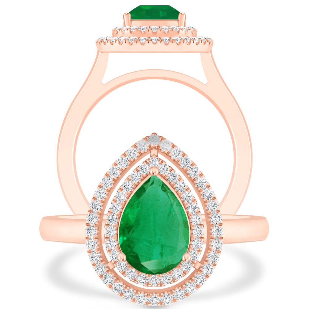 Rose Gold - Emerald