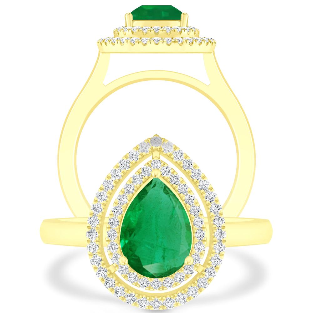 Yellow Gold - Emerald