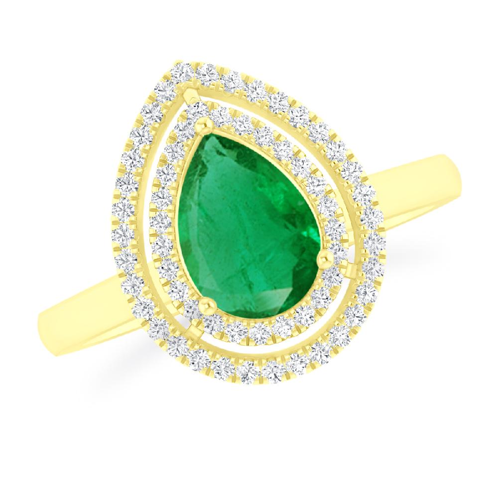 Yellow Gold - Emerald