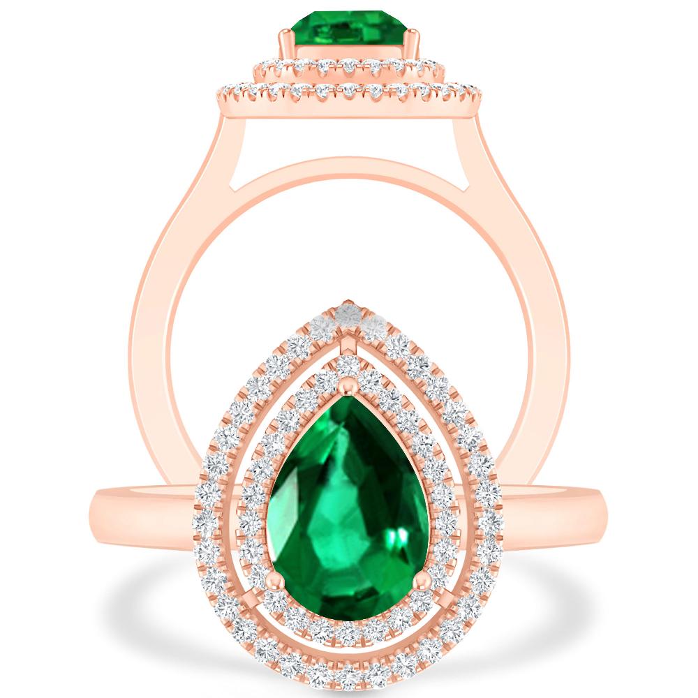 Rose Gold - Emerald