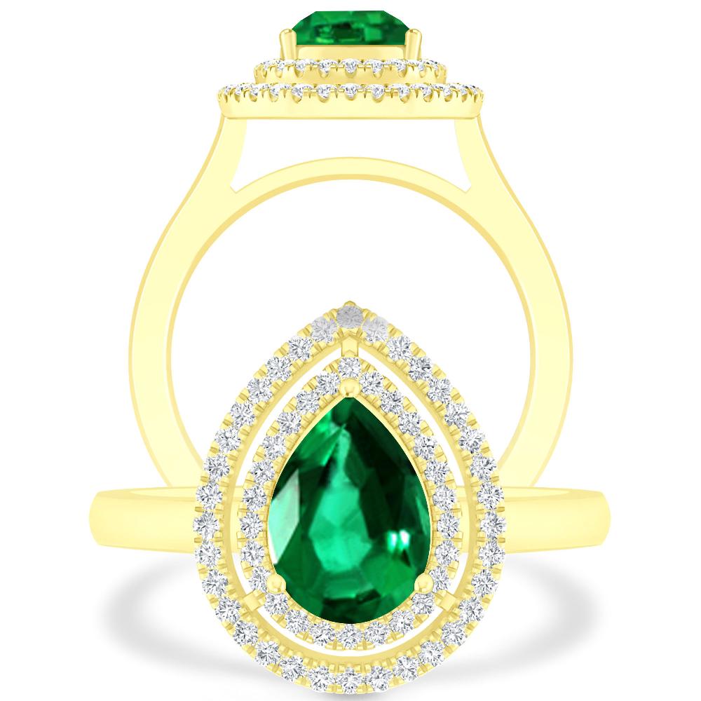 Yellow Gold - Emerald