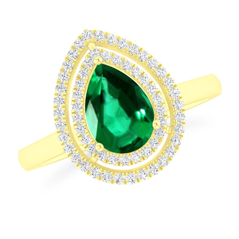 Yellow Gold - Emerald