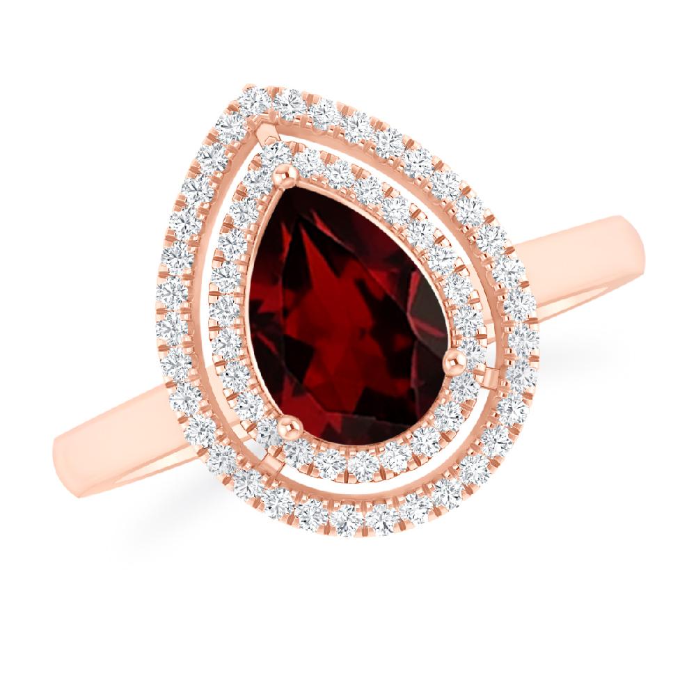 Rose Gold - Garnet