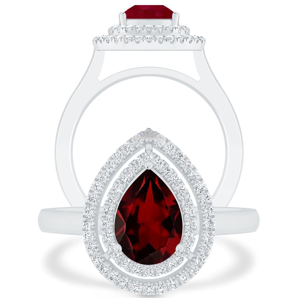 White Gold - Garnet