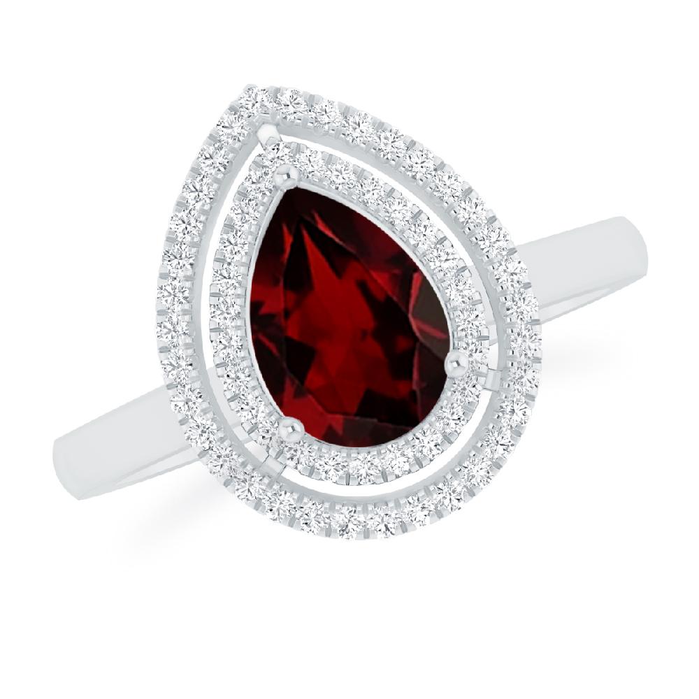 White Gold - Garnet