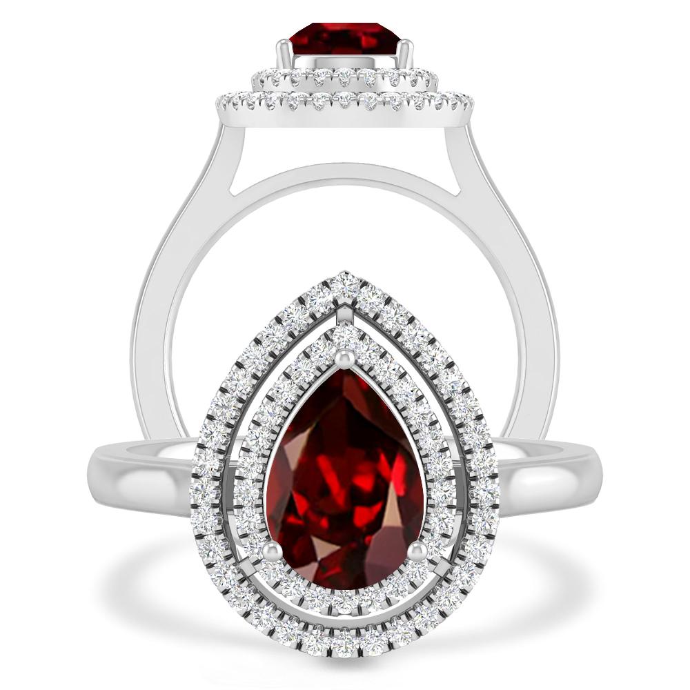 White Gold - Garnet