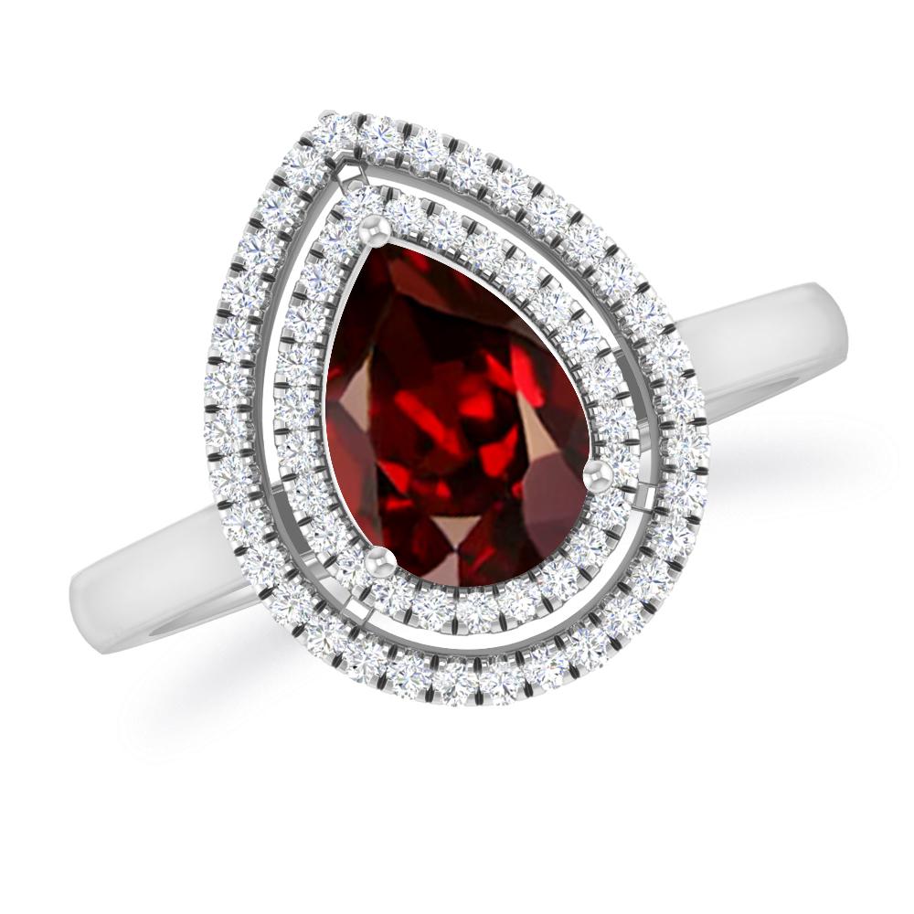 White Gold - Garnet