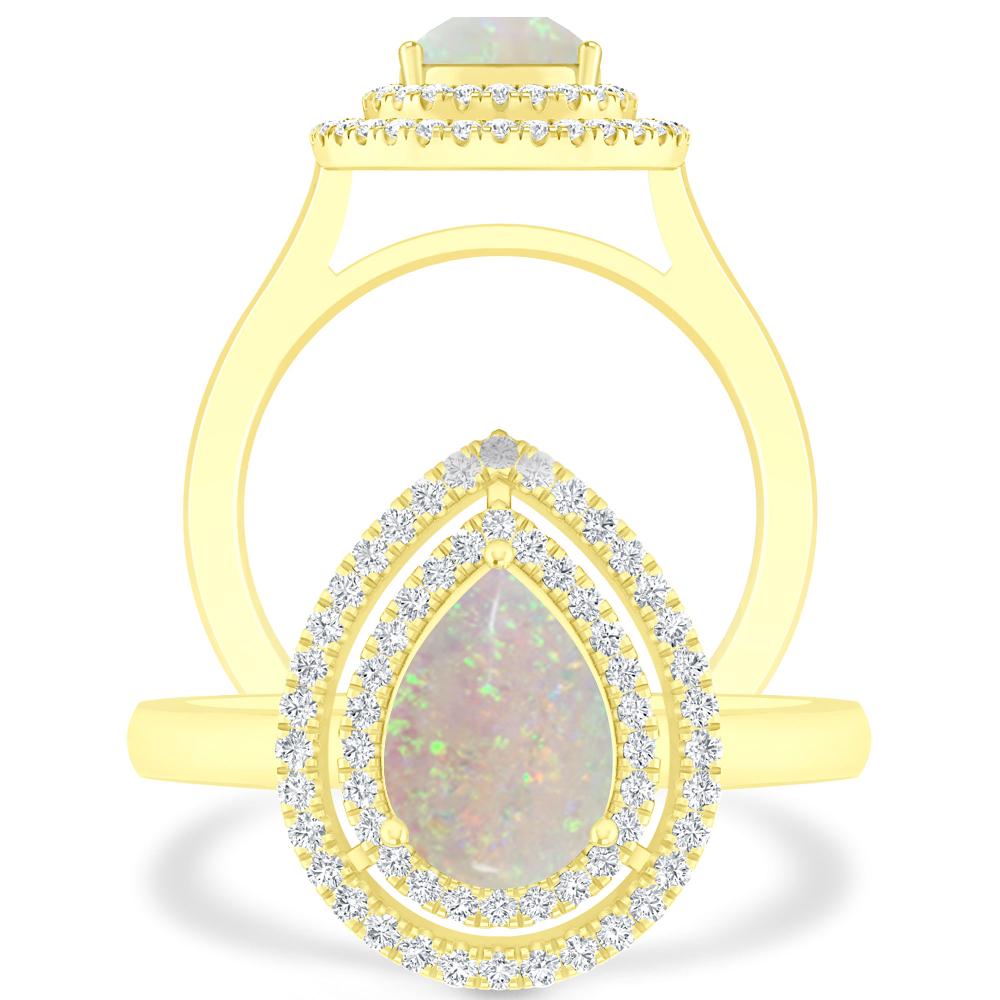 Yellow Gold - Opal