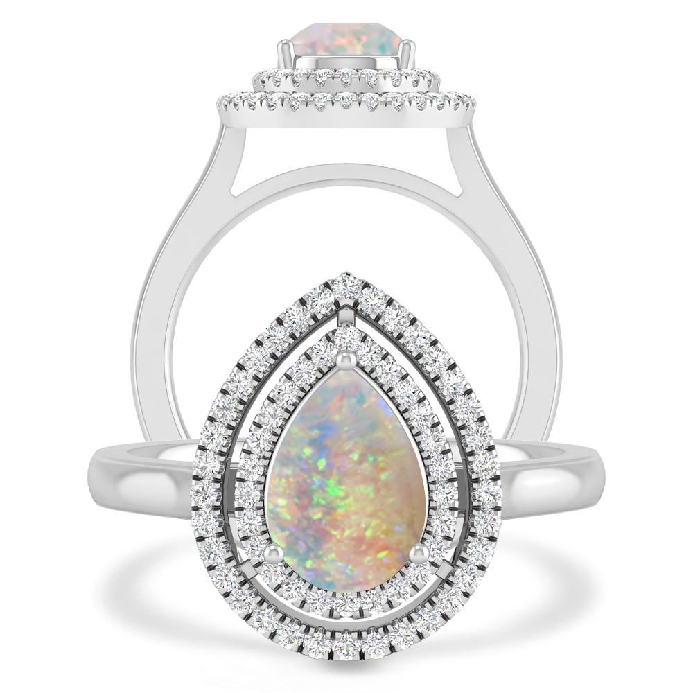 White Gold - Opal