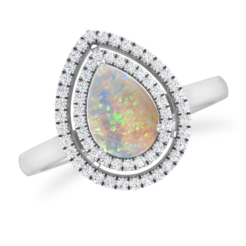 White Gold - Opal