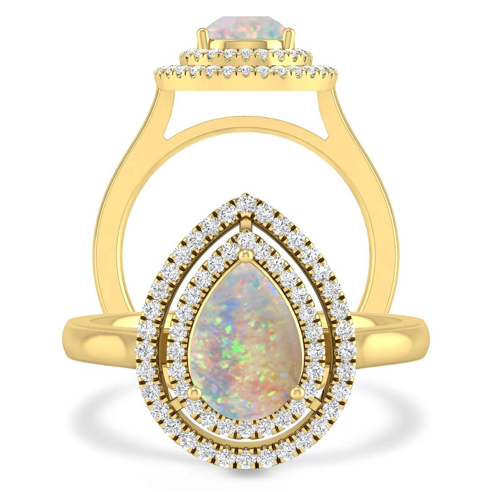 Yellow Gold - Opal