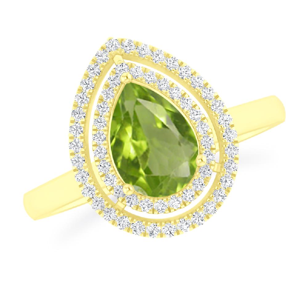 Yellow Gold - Peridot